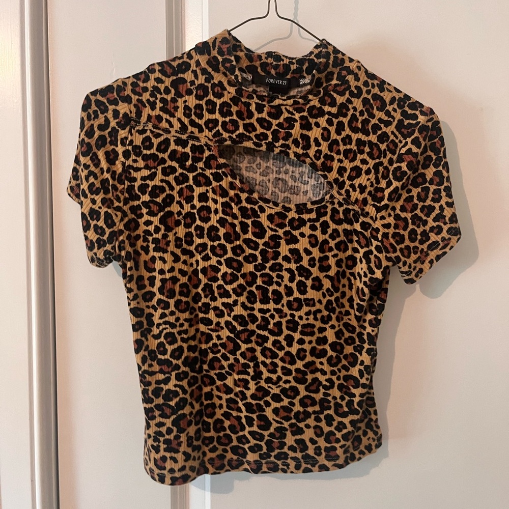 Forever 21 Leopard Printed Top